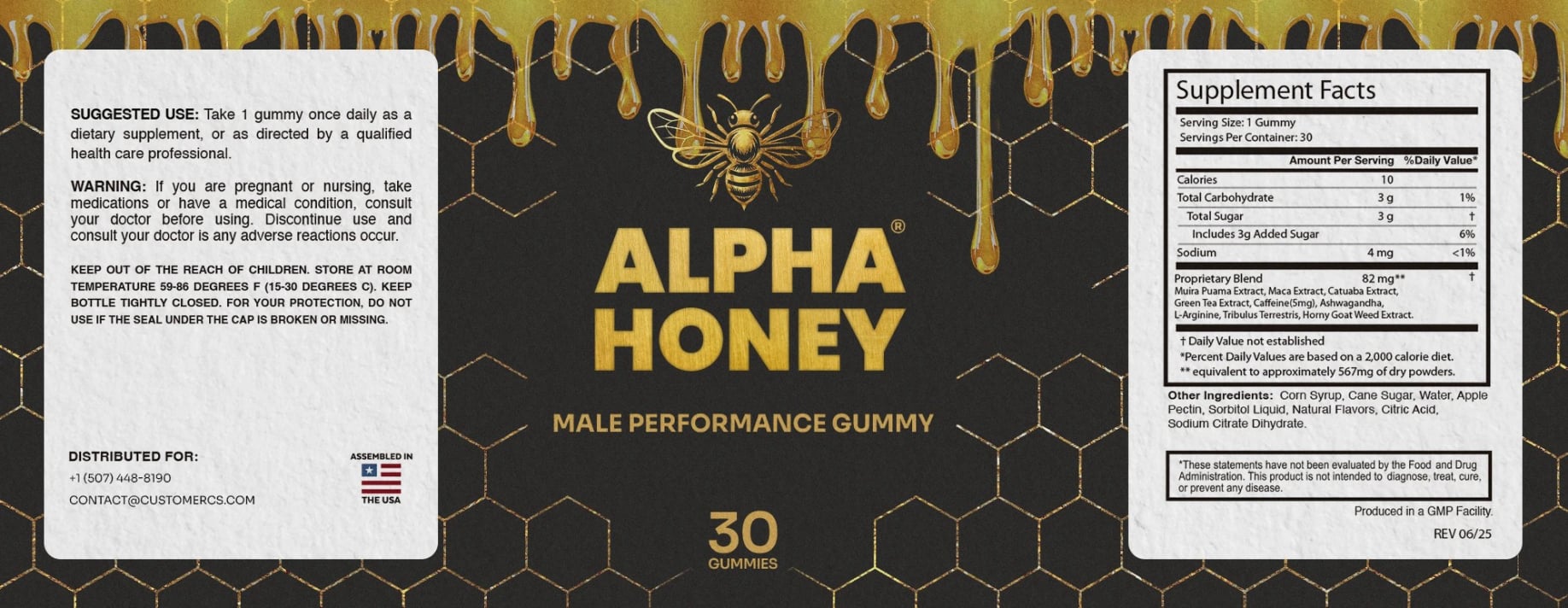 Alpha Honey Ingredients